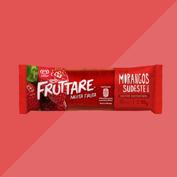Picolé Fruttare Morango